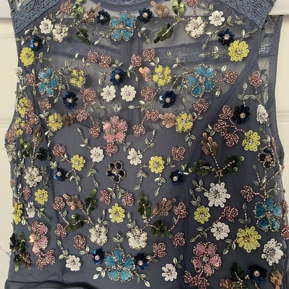 Needle & thread garden flower blue dress size 2 - Picture 6 of 16